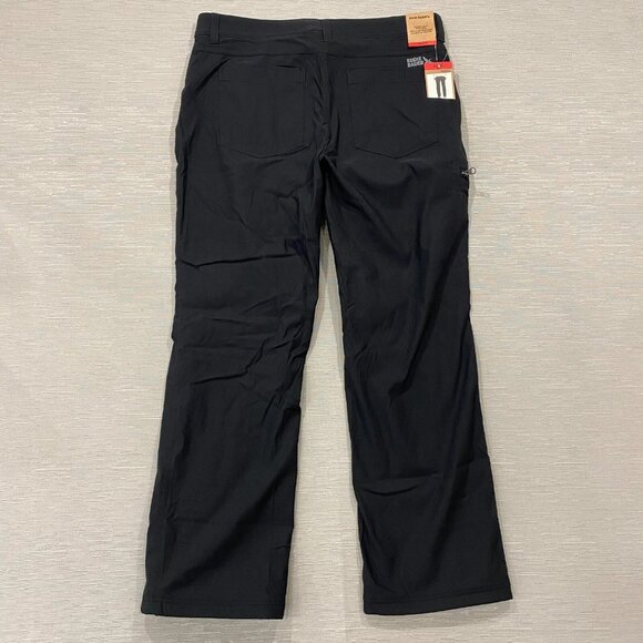 Eddie Bauer Fleece Lined Tech Pants Mens 34 x 30 Black Water Repellent Insulated - Picture 3 of 12
